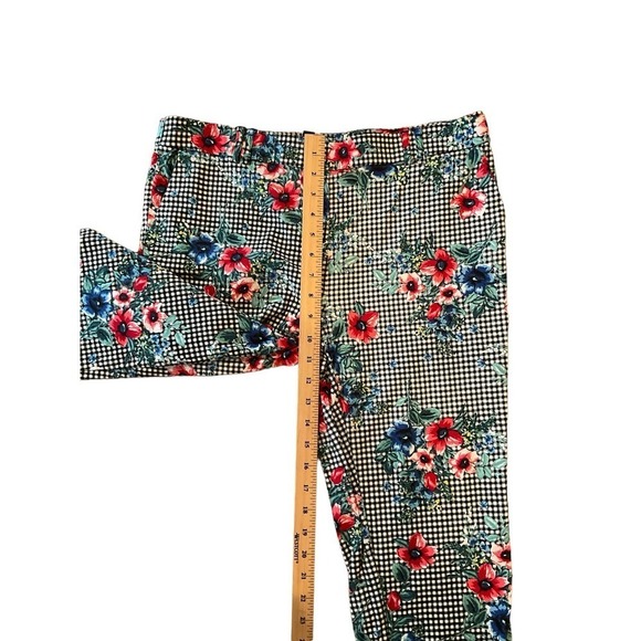 Jules & Leopold Capri Pant Women's L Multicolor Floral Elastic Waistband Pull-On - Picture 5 of 7